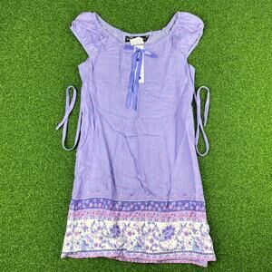 No Boundaries Girls Lavender Dainty Ribbon Sleeveless Midi Dress Sz M